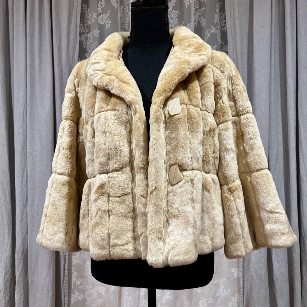Arden B Faux Fur Coat Beige